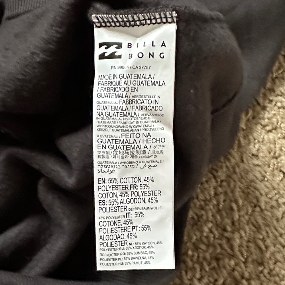 Billabong Black Desert Graphic Sweatshirt Go Your Own Way - Picture 4 of 5